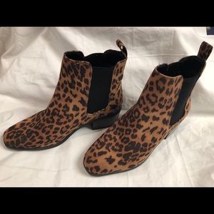 Leopard print boots